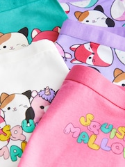 Purple/Green Squishmallow Short Briefs 5 Pack (5-14yrs) - Image 8 of 9