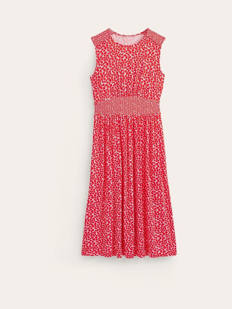 Boden Red Thea Sleeveless Midi Dress - Image 5 of 5