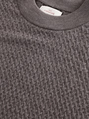 Brown Signature 100% Merino Textured Crew Jumper - Image 7 of 7