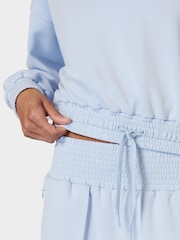 Sweaty Betty Breeze Blue Sand Wash CloudWeight Crop Hoodie - Image 5 of 5