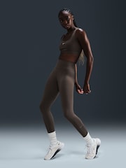 Nike Taupe Brown One High Waisted Full Length Leggings - Image 1 of 5