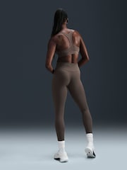 Nike Taupe Brown One High Waisted Full Length Leggings - Image 2 of 5
