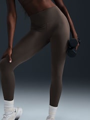 Nike Taupe Brown One High Waisted Full Length Leggings - Image 3 of 5