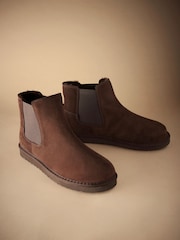 Brown Suede Boots Slippers - Image 1 of 5