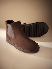 Brown Suede Boots Slippers - Image 3 of 5