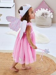 JoJo Maman Bébé Ditsy Ditsy Print Fairy Wing, Crown & Wand Set - Image 3 of 10