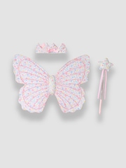 JoJo Maman Bébé Ditsy Ditsy Print Fairy Wing, Crown & Wand Set - Image 5 of 10