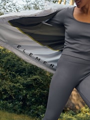 Slate Grey Scoop Ribbed Long Sleeve Top - Image 7 of 7