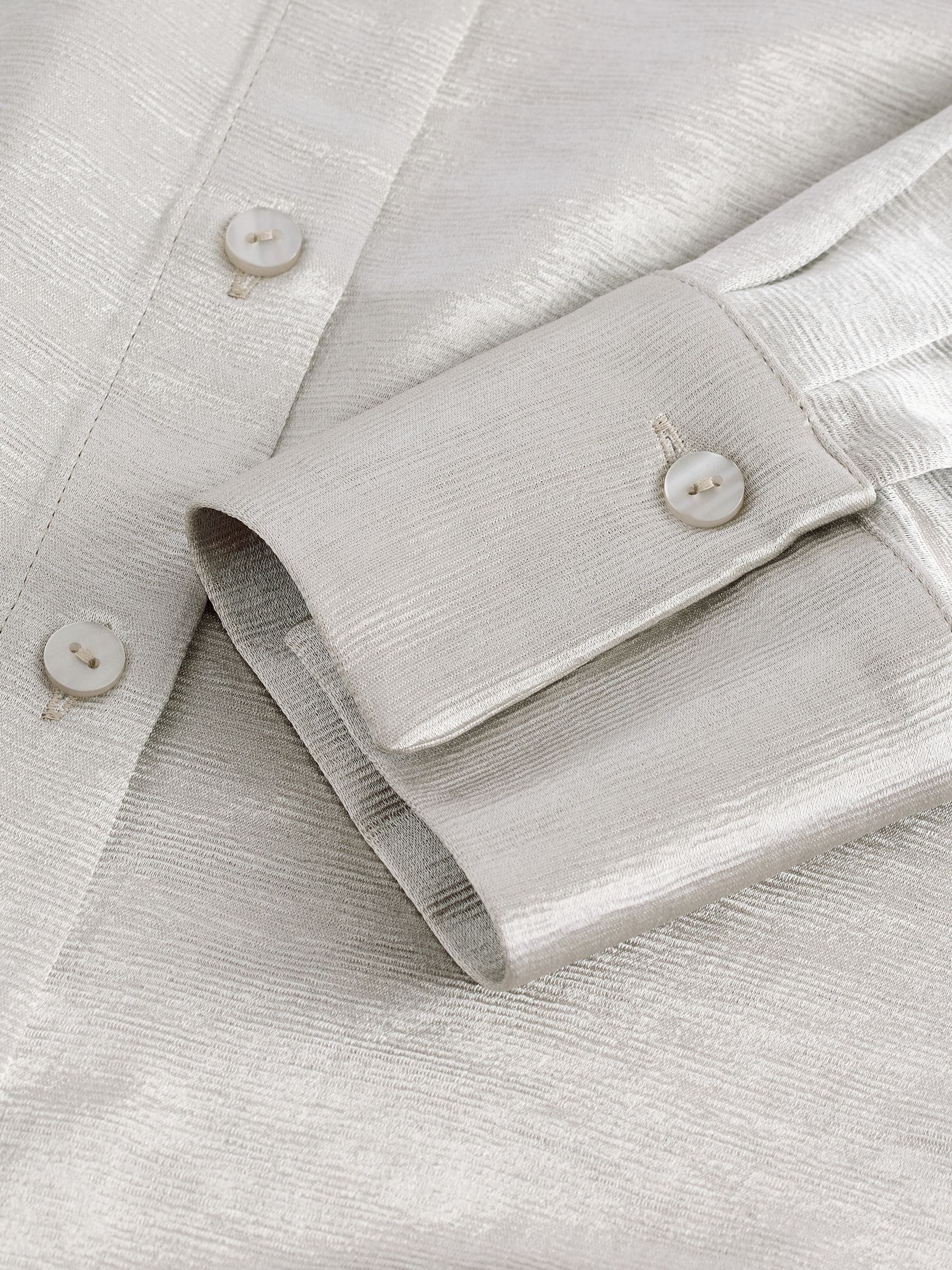 トップス aere wrinkle satin shirt Buy Silver Textured Metallic Satin Shirt from Next Luxembourg