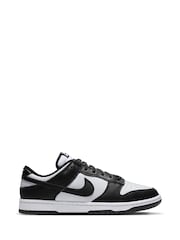 Nike Black/White Dunk Low Trainers - Image 3 of 10
