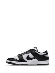 Nike Black/White Dunk Low Trainers - Image 4 of 10