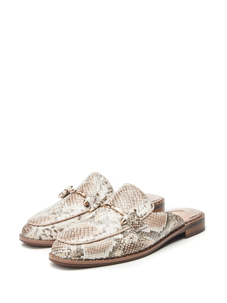 Moda in Pelle Ellajean Mule Slip-On Shoes With Trim - Image 2 of 4