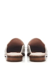Moda in Pelle Ellajean Mule Slip-On Shoes With Trim - Image 3 of 4