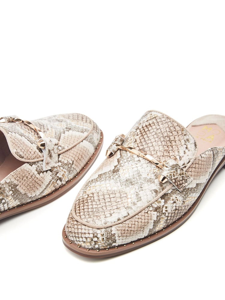 Moda in Pelle Ellajean Mule Slip-On Shoes With Trim - Image 4 of 4