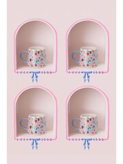 Cath Kidston Blue Strawberry Billie Mug Set Of 4 - Image 1 of 4