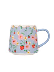 Cath Kidston Blue Strawberry Billie Mug Set Of 4 - Image 3 of 4