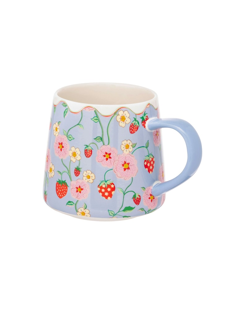 Cath Kidston Blue Strawberry Billie Mug Set Of 4 - Image 4 of 4