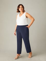 Live Unlimited Blue Curve Tailored Side Split Trousers - Image 1 of 4