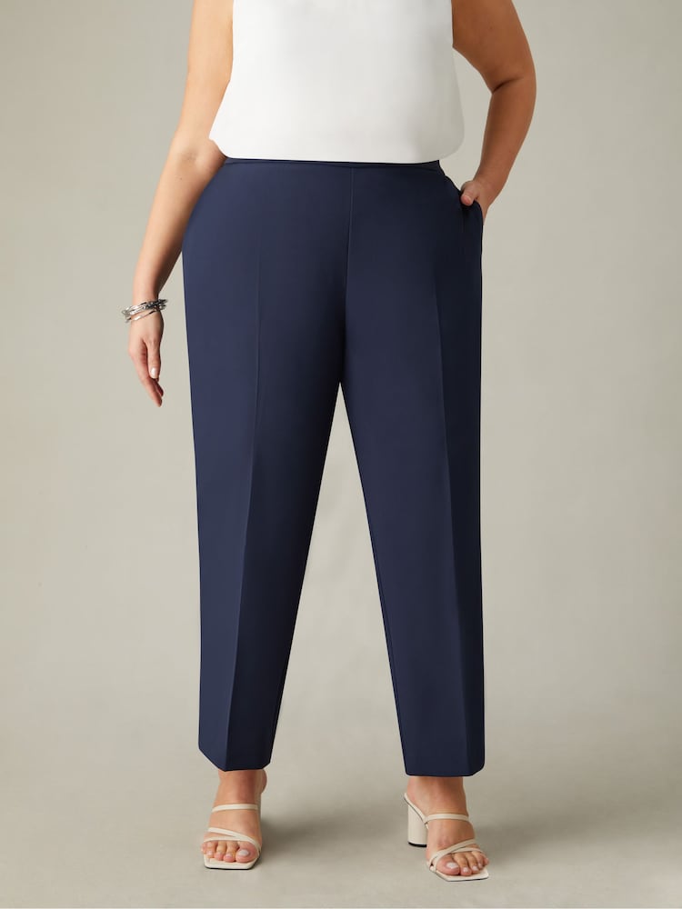 Live Unlimited Blue Curve Tailored Side Split Trousers - Image 2 of 4