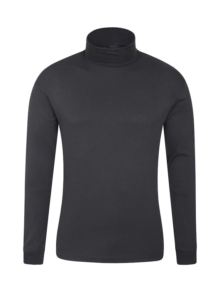 Mountain Warehouse Black Meribel 100% Cottton Thermal Top - Image 1 of 2