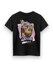 Vanilla Underground Donnie Black Boys 100% Cotton Teenage Mutant Ninja Turtles T-Shirt - Image 1 of 6