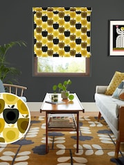 Orla Kiely Yellow Multi Apples Made to Measure Roller Blinds - Image 1 of 6