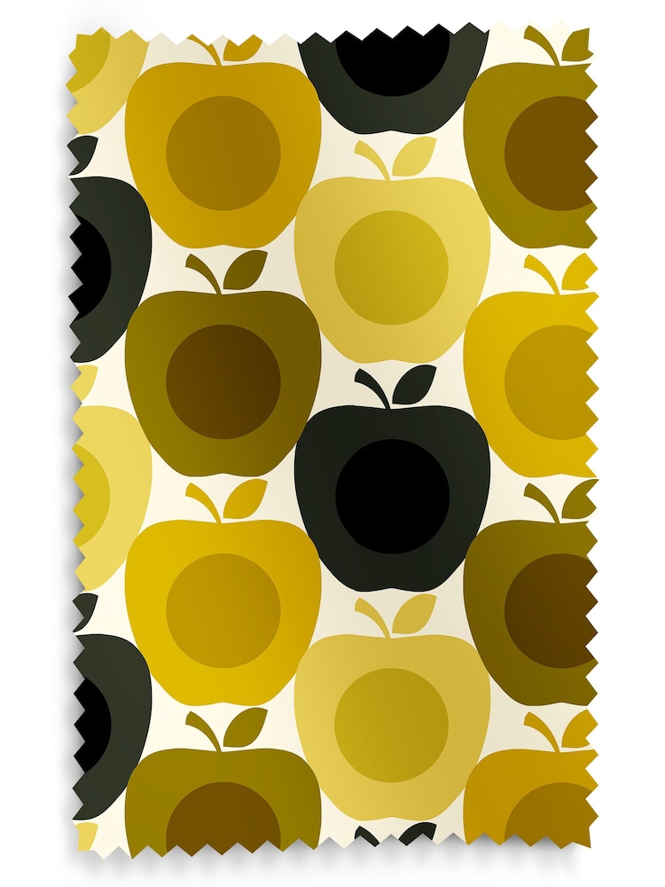 Orla Kiely Yellow Multi Apples Made to Measure Roller Blinds - Image 6 of 6