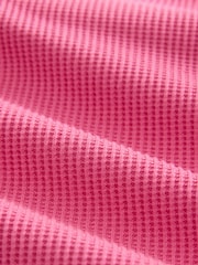 Pink Waffle Long Sleeve Pyjamas - Image 11 of 11