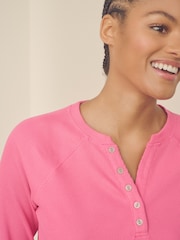 Pink Waffle Long Sleeve Pyjamas - Image 5 of 11