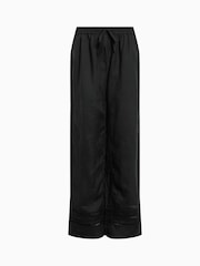 AllSaints Black 100% Linen Jade Trousers - Image 6 of 6