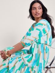 Monsoon Blue Grace Block Dress - Image 2 of 5