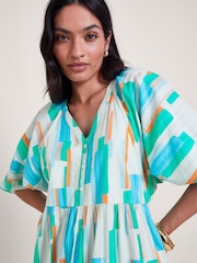 Monsoon Blue Grace Block Dress - Image 4 of 5