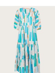 Monsoon Blue Grace Block Dress - Image 5 of 5