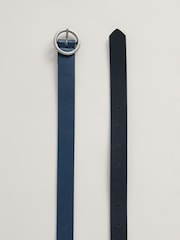 Seasalt Cornwall Blue Reversible Leather Belt - Image 4 of 4