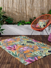 Wylder Multicolour Kali Animals Tropical Outdoor/Indoor Washable Rug - Image 1 of 3