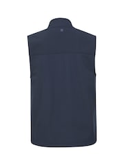 Mountain Warehouse Blue Grasmere Mens Water Resistant, Fleece Lined Gilet - Image 5 of 6