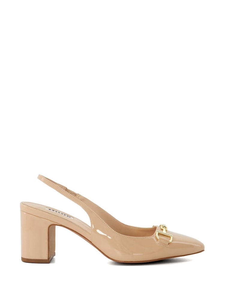 Cream - Dune London Podrobno Block čevlji z visoko peto Snaffle Cream Slingbacks - Slika 2 iz 6 Cream - Dune London Podrobno Block čevlji z visoko peto Snaffle Cream Slingbacks - Slika 2 iz 6