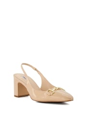 Cream - Dune London Podrobno Block čevlji z visoko peto Snaffle Cream Slingbacks - Slika 3 iz 6