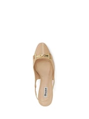 Cream - Dune London Podrobno Block čevlji z visoko peto Snaffle Cream Slingbacks - Slika 5 iz 6