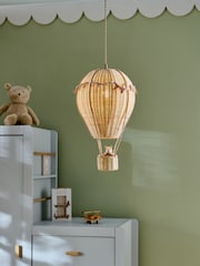 Natural Bertie Bear Hot Air Balloon Easy Fit Pendant Lamp Shade - Image 1 of 2