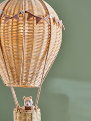 Natural Bertie Bear Hot Air Balloon Easy Fit Pendant Lamp Shade - Image 3 of 5