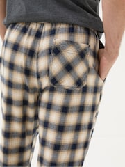 FatFace Bosham Natural Check Pyjama Bottoms - Image 5 of 6