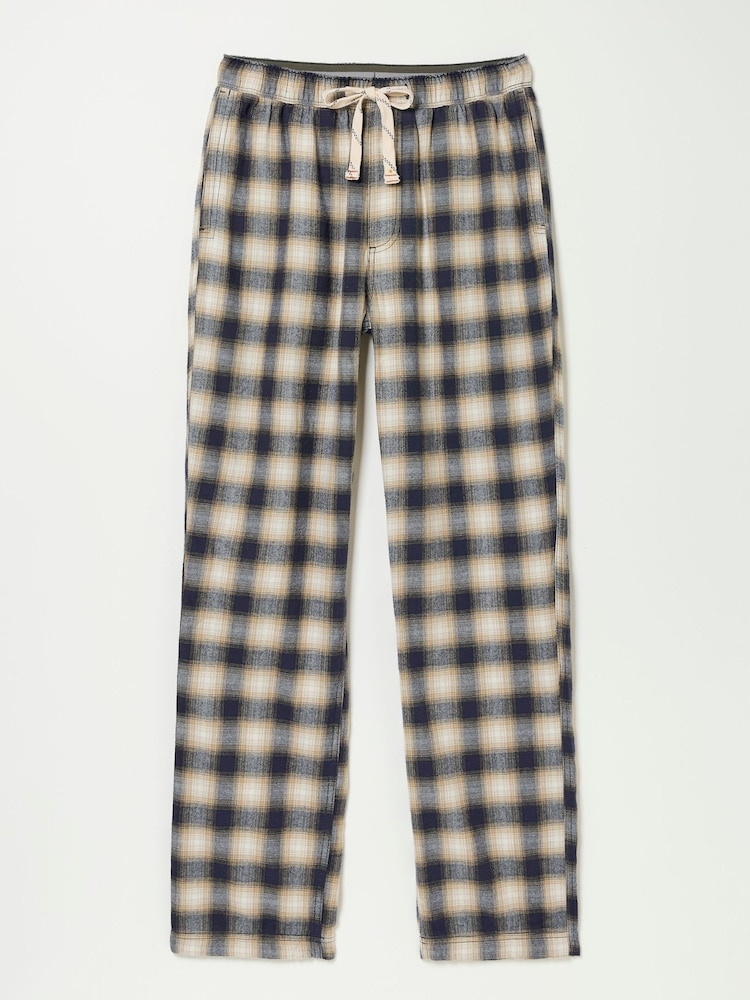 FatFace Bosham Natural Check Pyjama Bottoms - Image 6 of 6
