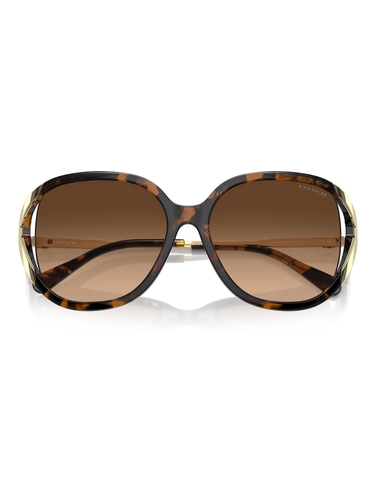 COACH Brown Hc8396U Square Sunglasses - Image 5 of 5