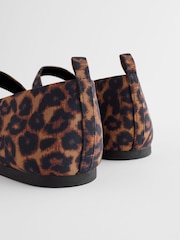 Leopard Forever Comfort® Square Toe Eyelet Mary Jane Shoes - Image 10 of 10