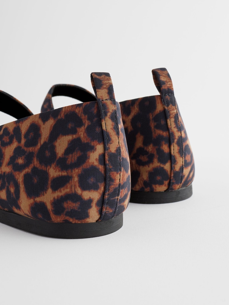 Leopard Forever Comfort® Square Toe Eyelet Mary Jane Shoes - Image 10 of 10