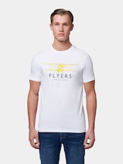 Flyers Mens Classic Fit Plane 100% Cotton T-Shirt - Image 1 of 8