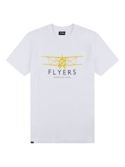 Flyers Mens Classic Fit Plane 100% Cotton T-Shirt - Image 6 of 8