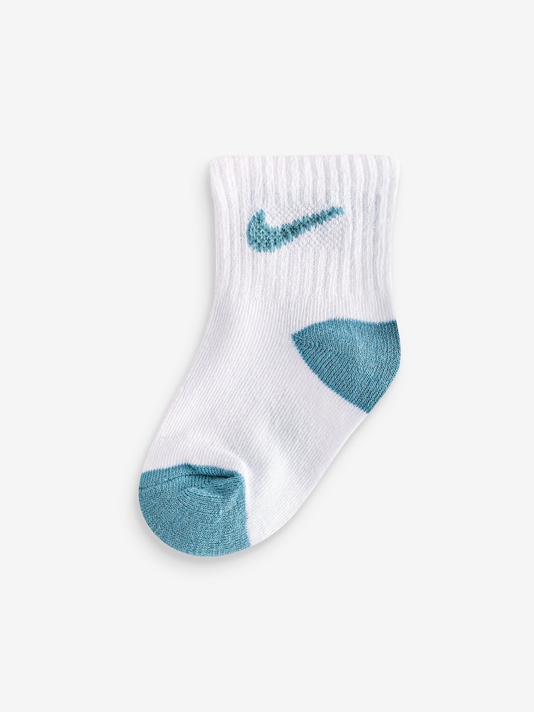 Nike Blue Pop Colour Ankle Socks 6 Pack - Image 3 of 7