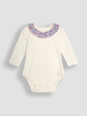 JoJo Maman Bébé Cream Frill Collar Body - Image 1 of 3